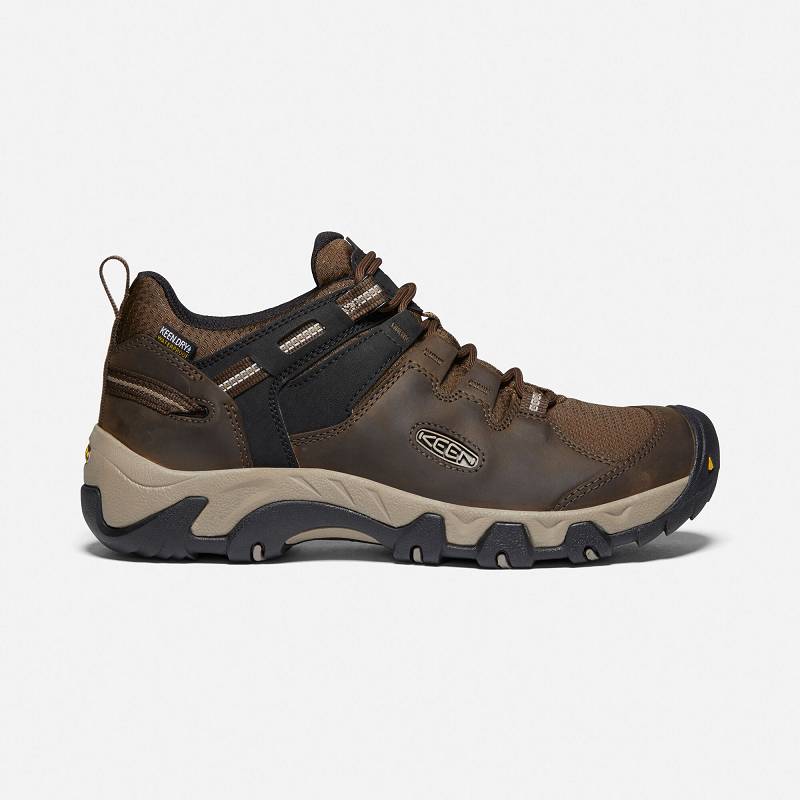 Keen Steens Waterproof Wanderschuhe Herren DE-81926 Canteen/Brindle - Keen Herrenschuhe Braun